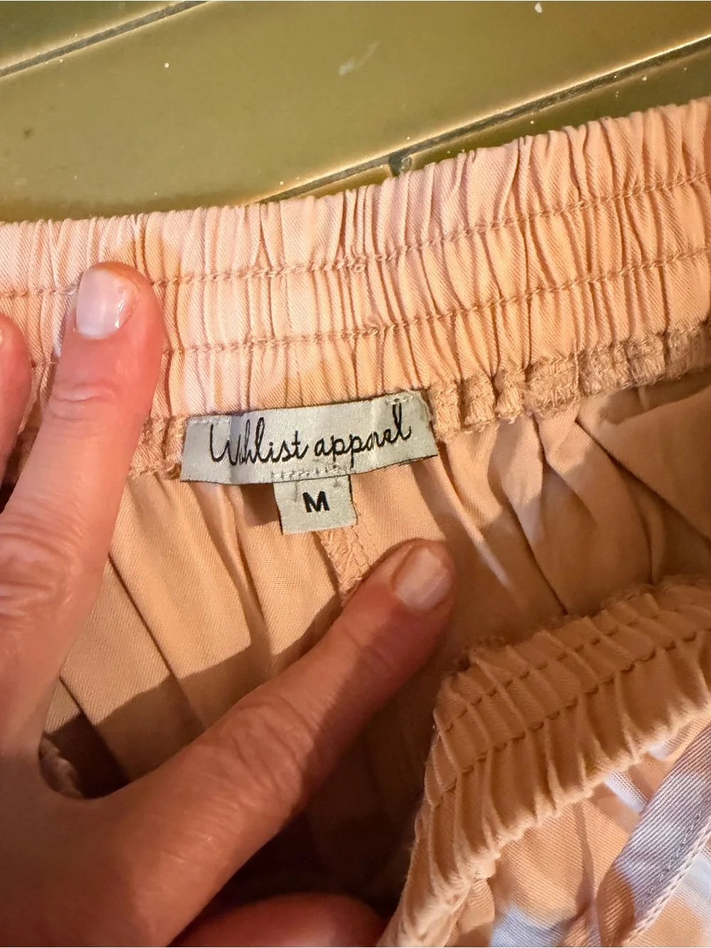 Women’s Drawstring Shorts in Light Blush